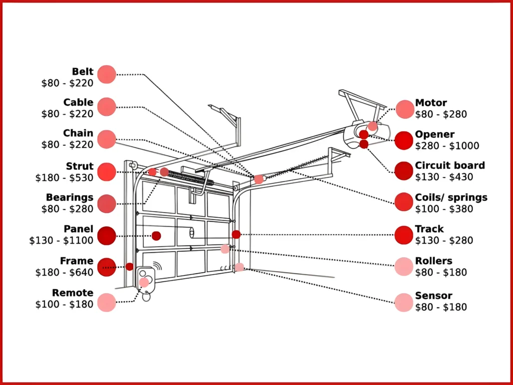 Garage Door Repair Price List